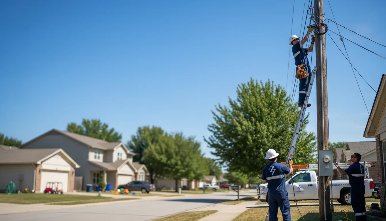 Residential electrician providing installation services in Lake Nebagamon, WI